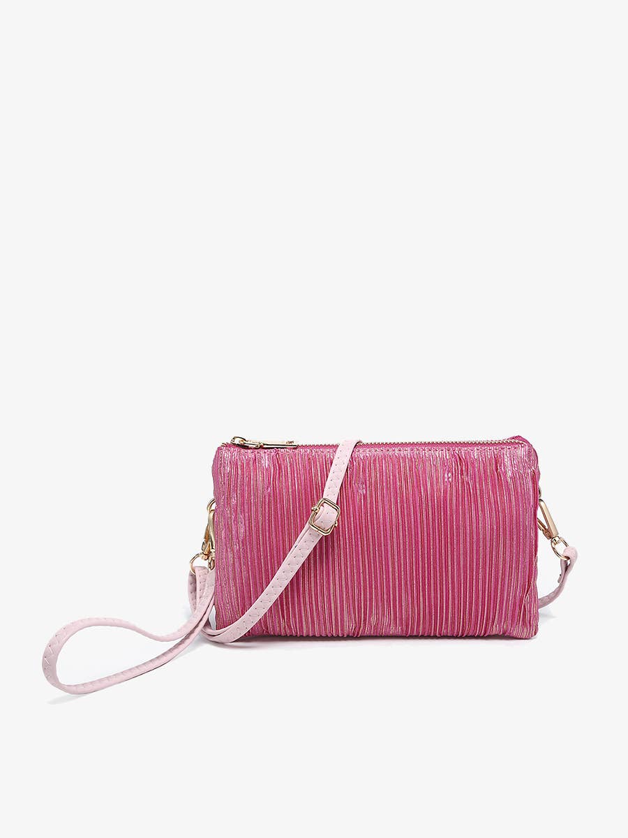 Jen & Co. - Wholesale Crossbodytas - Dames - M013SHST Riley Shimmer Stripe 3-vaks Schoudertas7