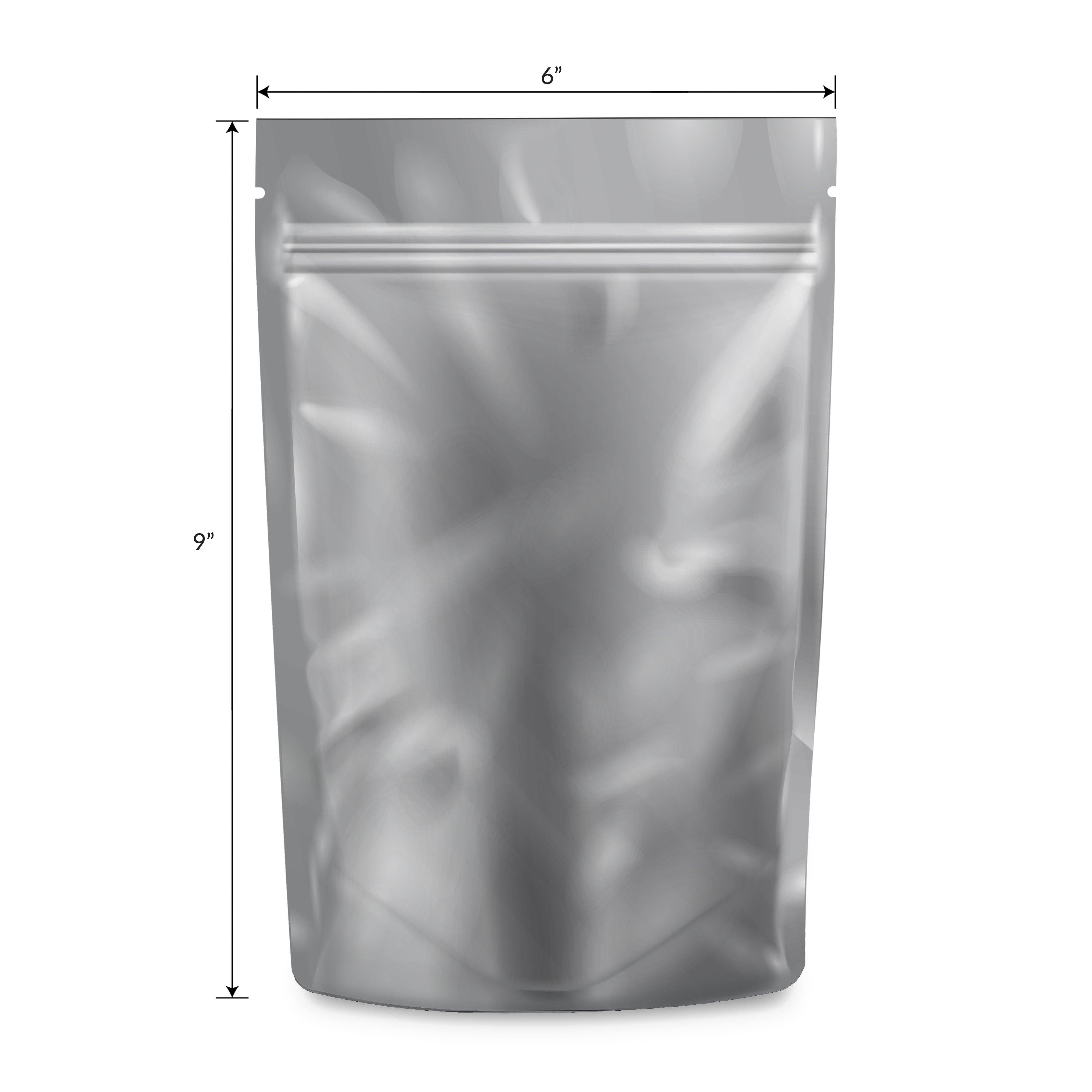 Cannatron - Wholesale Food Storage Wrap/Bag - 1 Ounce Mylar Bags - Loud Lock - 100ct Black/Clear1