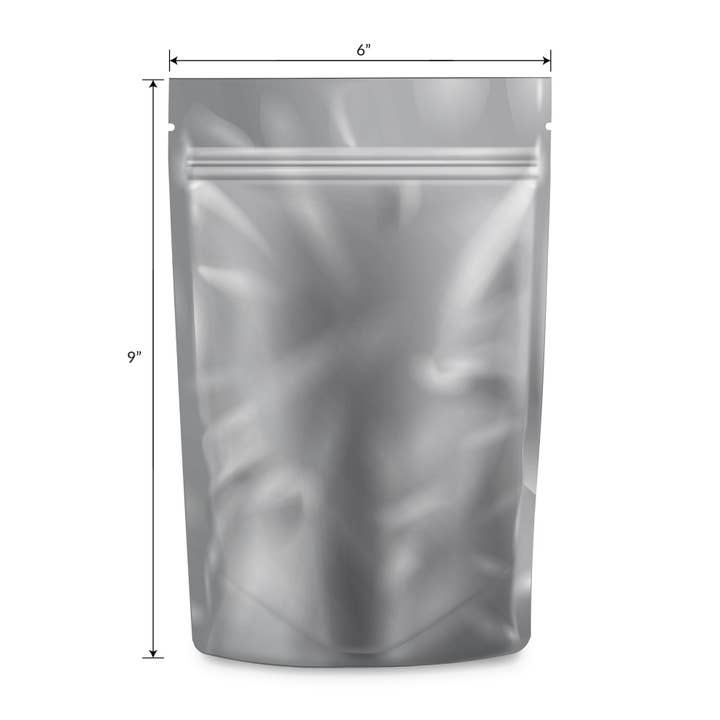 Cannatron - Wholesale Food Storage Wrap/Bag - 1 Ounce Mylar Bags - Loud Lock - 100ct Black/Clear1