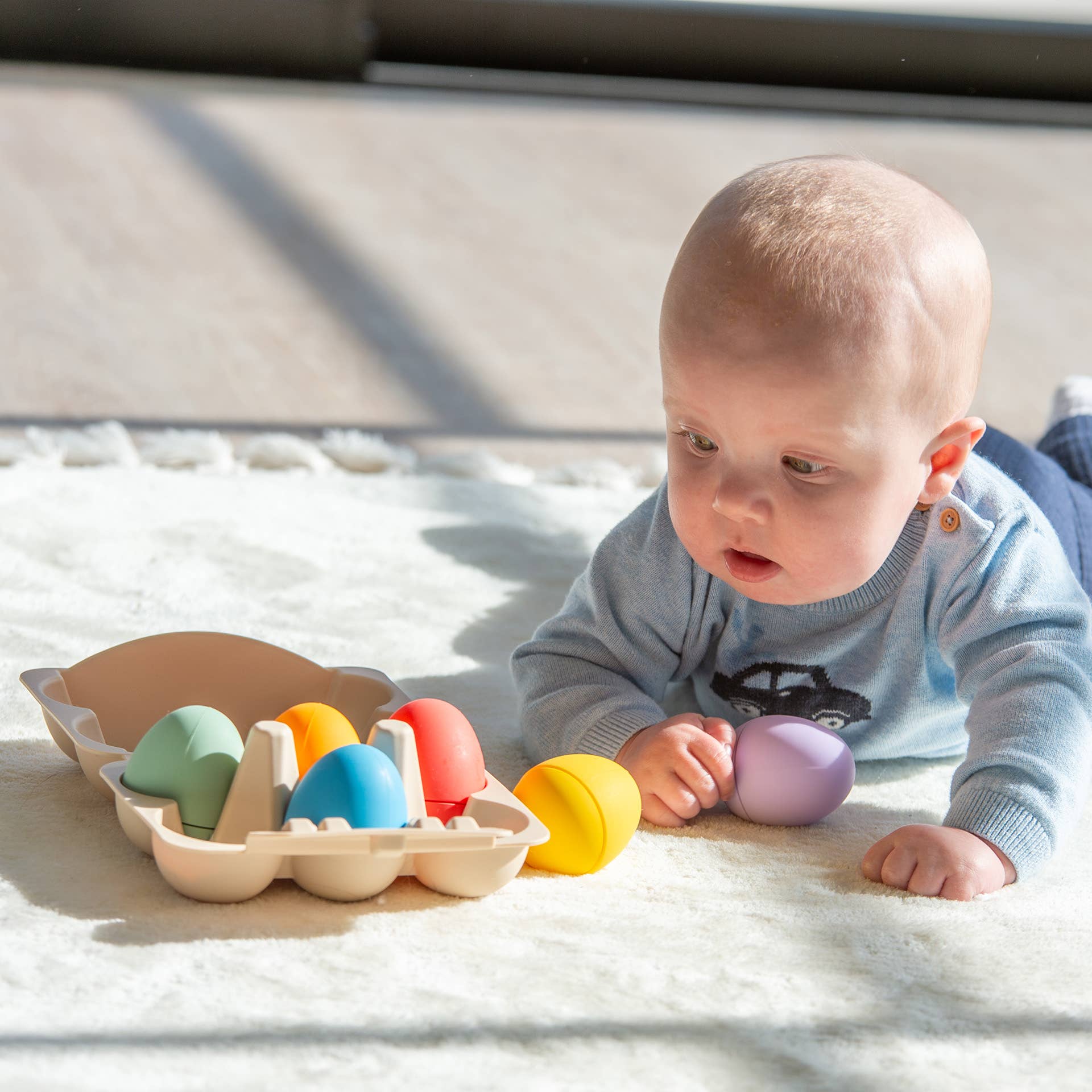 Commotion – wholesale Toy set – Kids – SiliSoft® Sensory Eggs (Rainbow)3