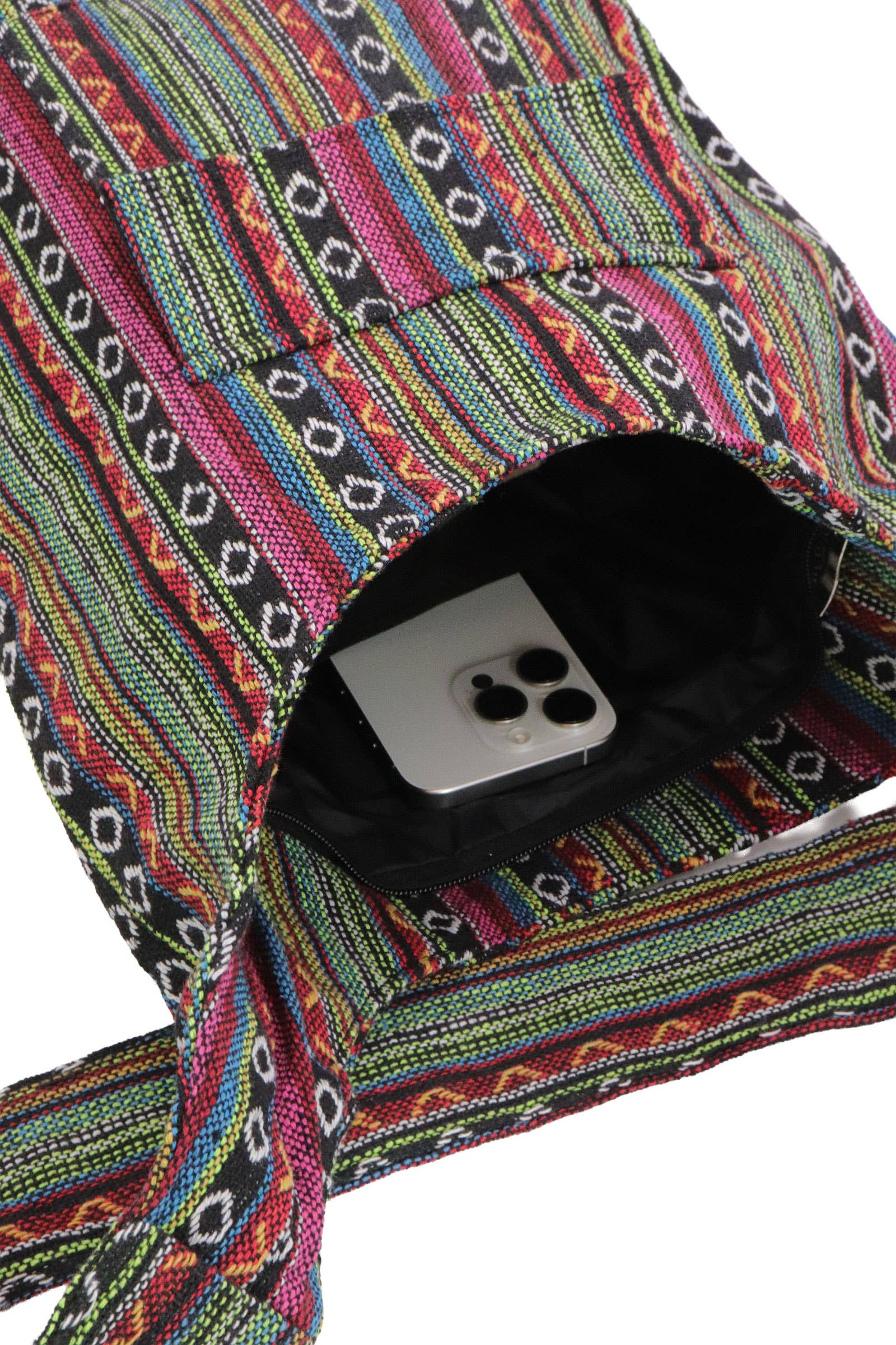 ASSORTITI Borsa Hobo in Tela con Cerniera Tribale Navajo Baja in vendita all'ingrosso su Faire7