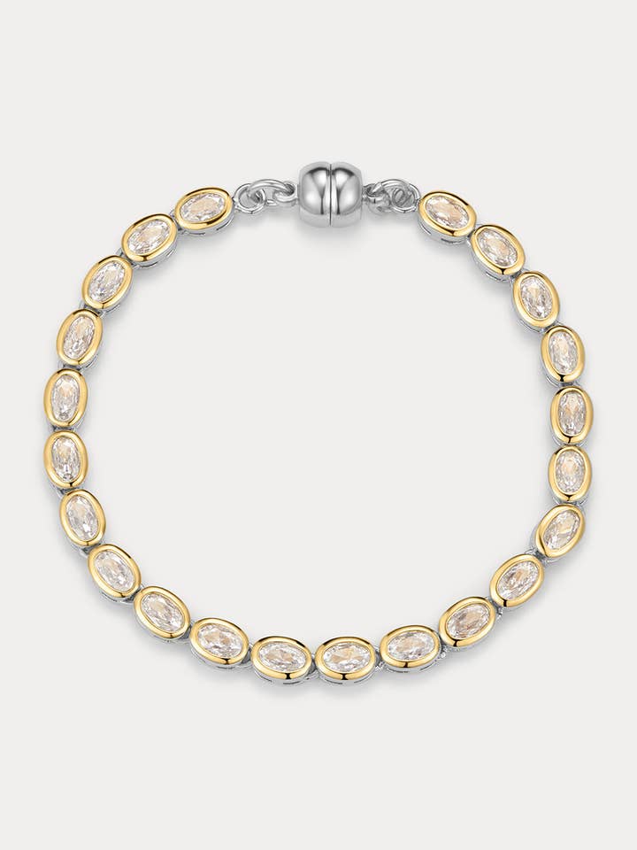The Palais Tennis Bracelet-Silver for wholesale by Luv AJ