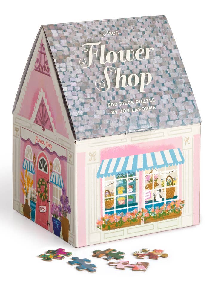 Joy Laforme Flower Shop 500 Piece House Puzzle for wholesale by Chronicle Books