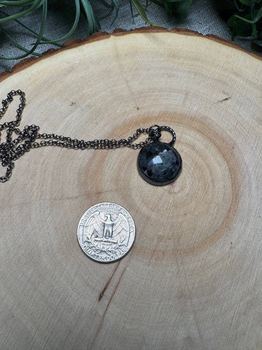 Copper Ashes - Wholesale Pendant/Charm Necklace - Larvikite Necklace1
