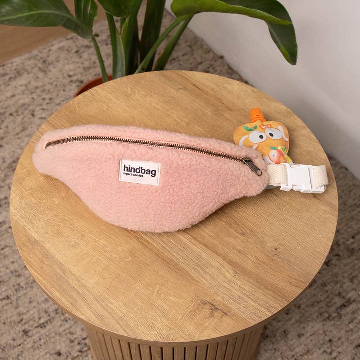 Hindbag - Wholesale Belt Bag - Kids - Augustin Teddy Powder Pink Kids' Fanny Pack0