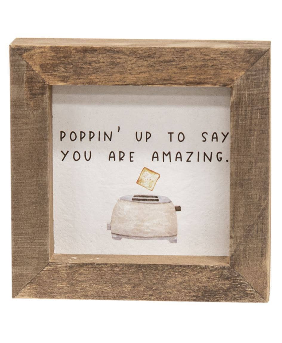 Col House Designs – wholesale Sign – Poppin Up Mini Frame, 2 Assorted3