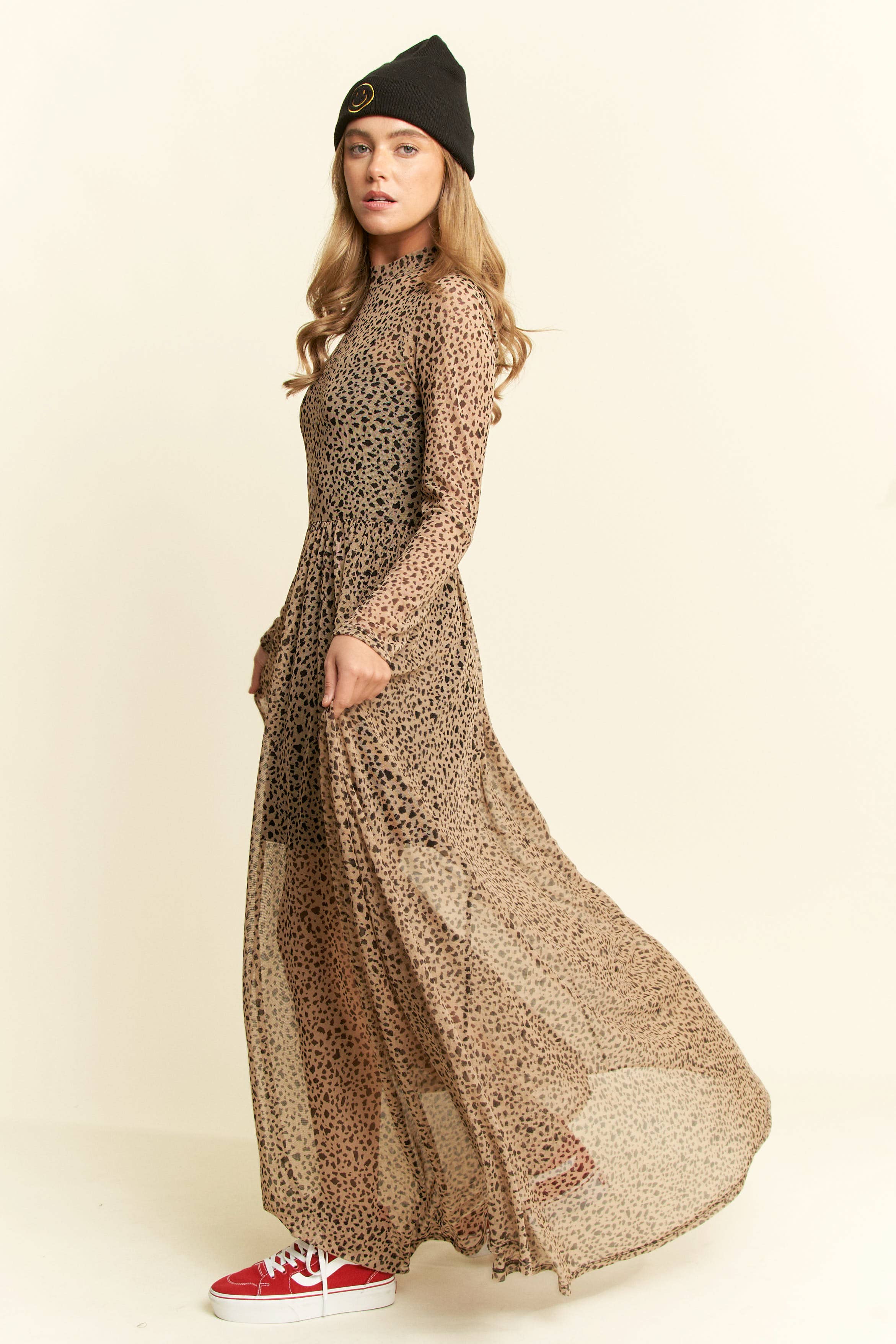 JADE BY JANE - Wholesale Dress - Women's -  PLUS SIZE ANIMAL PRINT MESH MAXI DRESS14