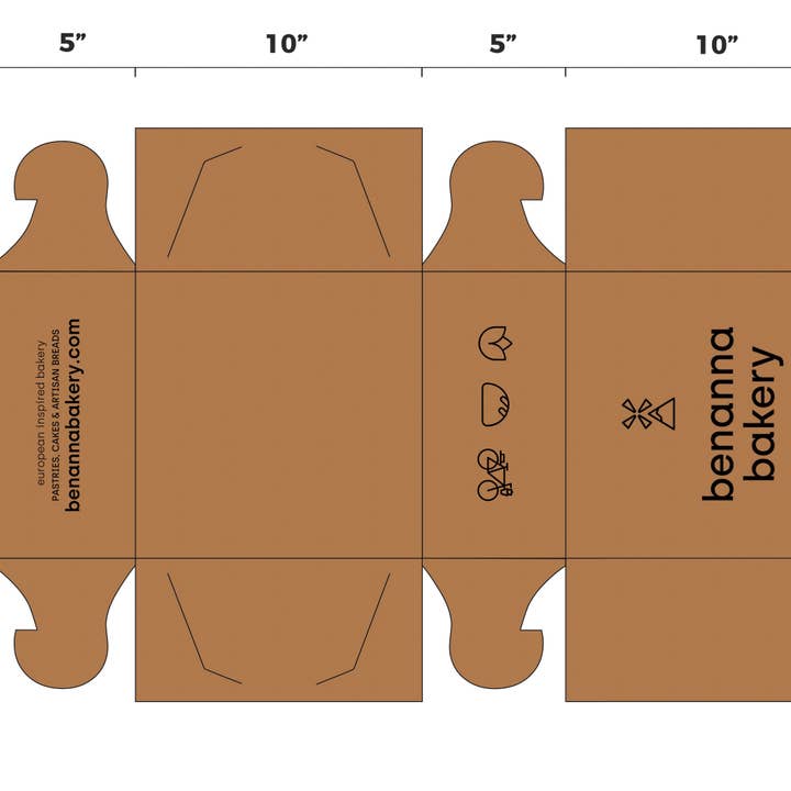 Kis Paper - Wholesale Gift Box - Custom Print Kraft Bakery Box 10x10x5 inches4