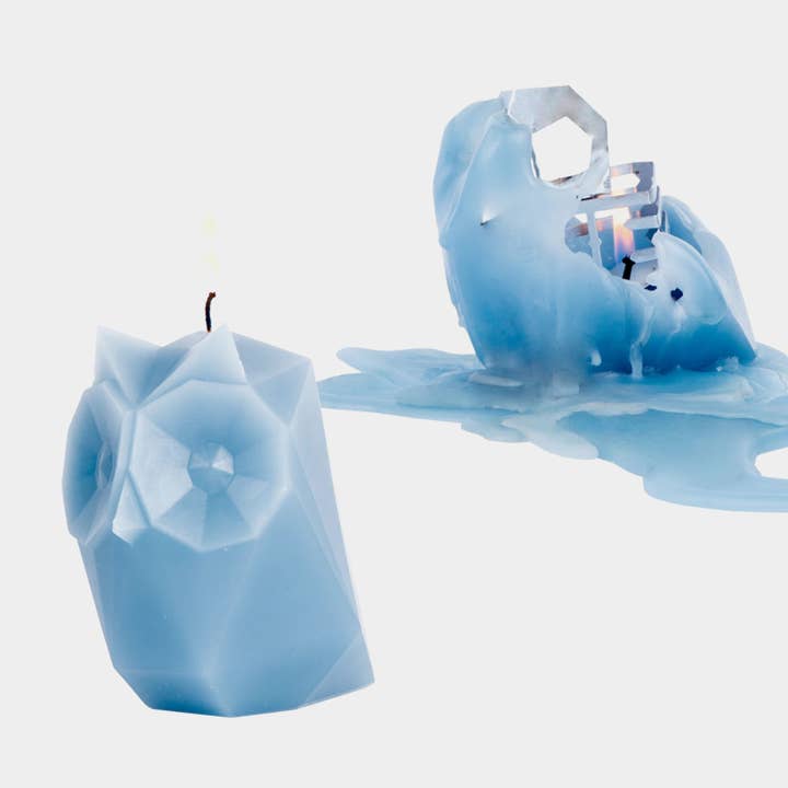 PyroPet Ugla Dusky Blue - Owl Candle for wholesale by 54 Celsius