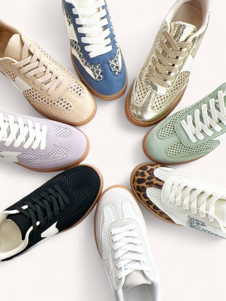 MODERN-19 WAVY SWOOSH STRIPE DESIGN COURT SNEAKERS for wholesale by CCOCCI