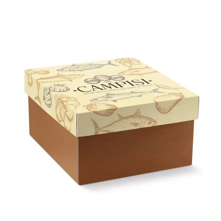 The Sicily Essence - Wholesale Gift Bag Set/Pack - Gold Gift Basket 1 with 13 Sicilian products - Hamper 6342