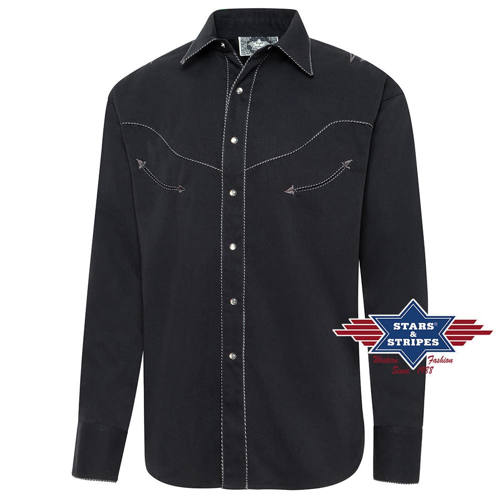 Stars & Stripes® - Wholesale Overhemd met knopen - Heren - Western overhemd - Black Eagle2