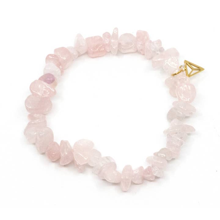 rosa Natural Gem Armband Rosenkvarts for wholesale on Faire