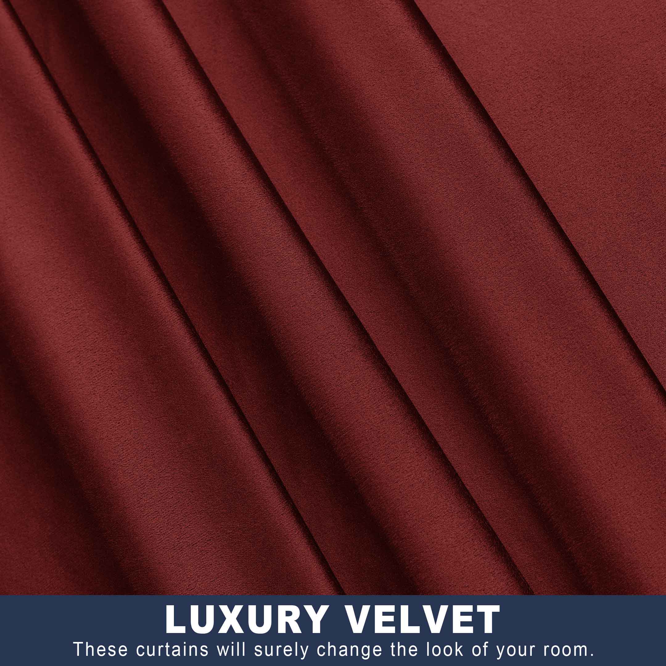 Cottonpassion_US - Vente Rideaux - rideaux de fenêtre en velours à isolation thermique à œillets et écharpe5