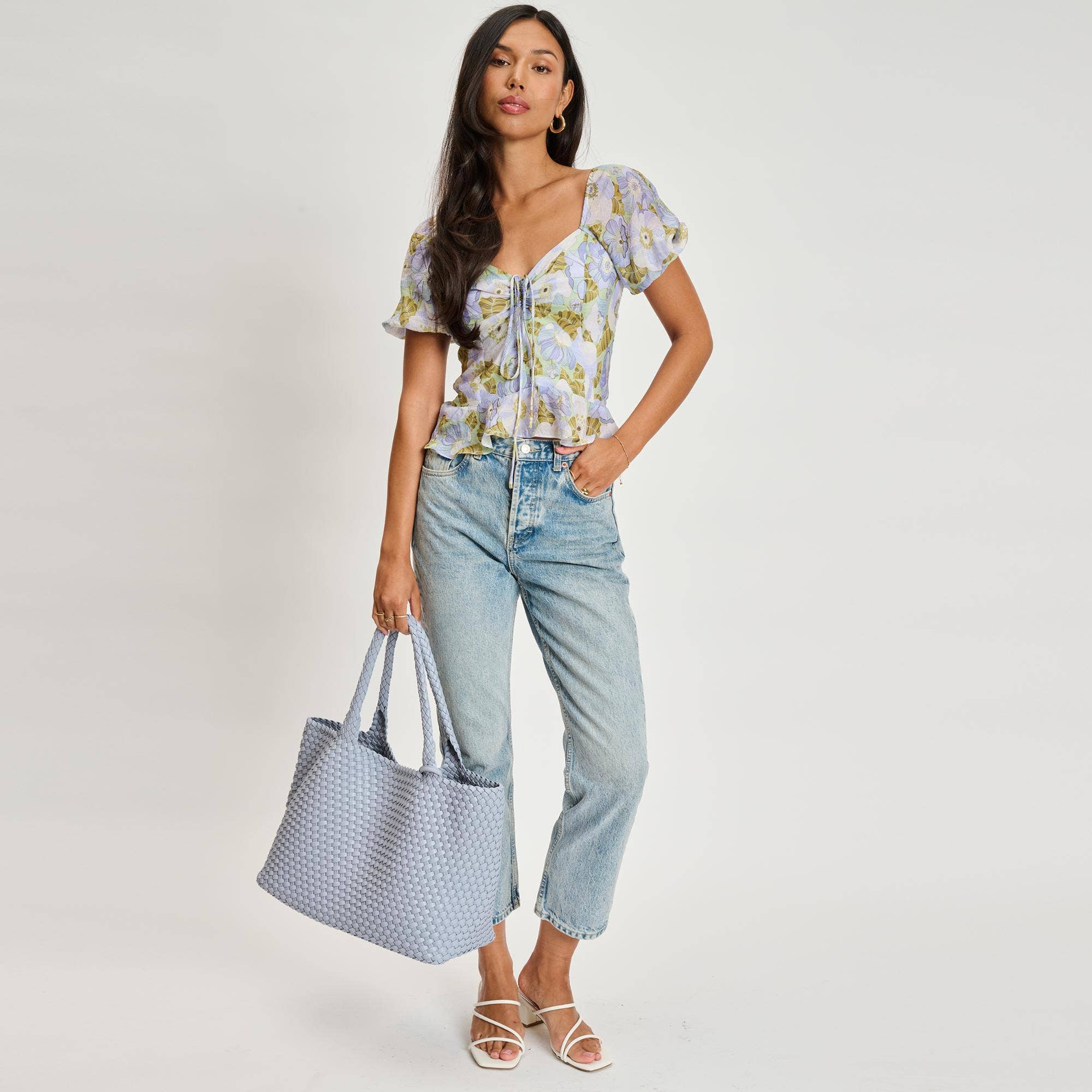 Moda Luxe - Vendita all'ingrosso Borsa tote - Donna - Borsa tote intrecciata in pelle vegana Solana43