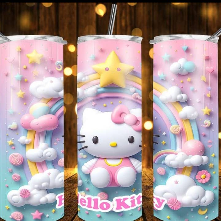 Bicchiere Hello Kitty  per la vendita all'ingrosso da parte di Farm Life Crafting