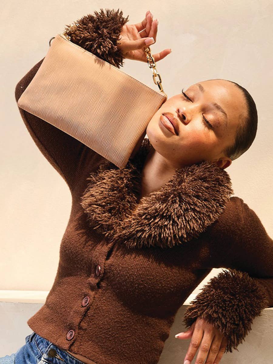 Jen & Co. - Vendita all'ingrosso Borsa a tracolla - Donna - Tracolla testurizzata Izzy M2056TXT con tracolla per chitarra10