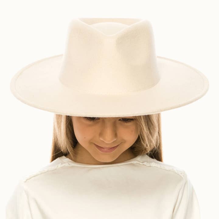 Olive & Pique - Wholesale Kids hat – Kids - Youth Children's Vegan Felt Rancher Hat, Adjustable9