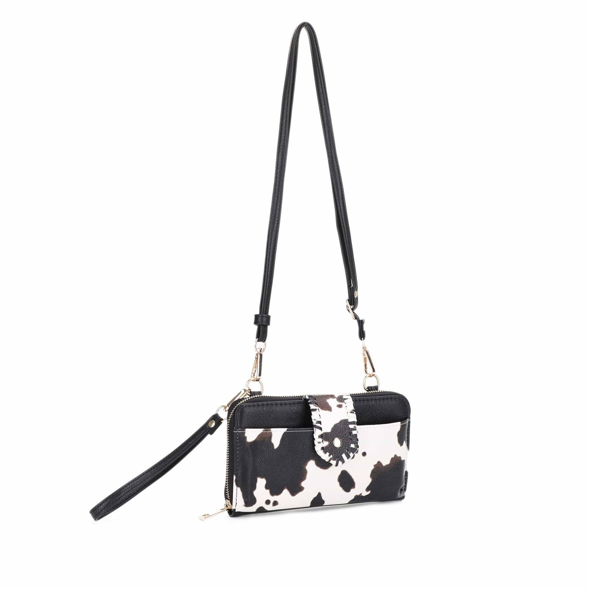 MiMi Wholesale - Wholesale Crossbody Bag - Women's - EJ60112C Cow Print Crossbody Wallet1