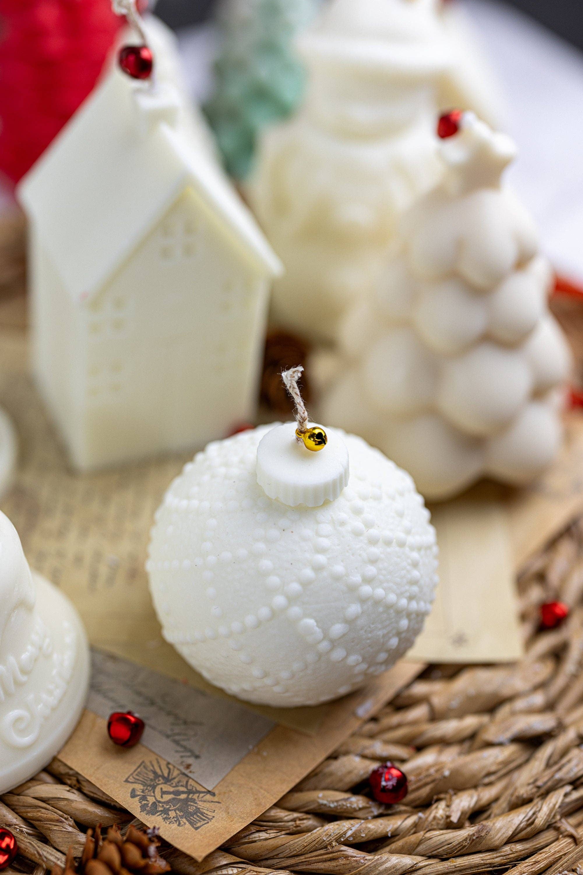 MySunshineCandless – wholesale Novelty candle – Ornament Christmas ball candle | Christmas scented candle |5