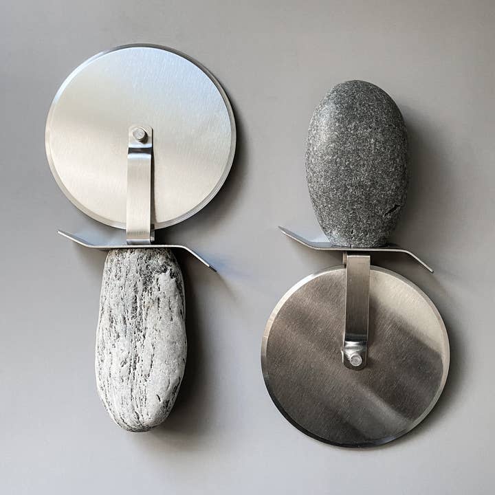 Funky Rock Designs - Wholesale Pizza Wheel - Efficient Stone Handled Pizza Wheel0