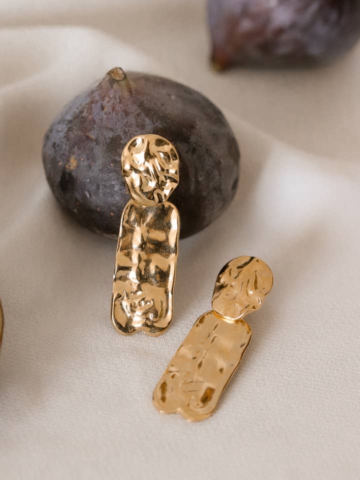 Goldohrringe Bianca für den Großhandel von Les impatientes