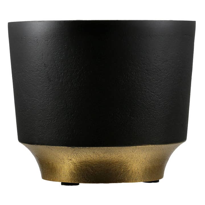 Dora planter, black h.13 cm for wholesale on Faire