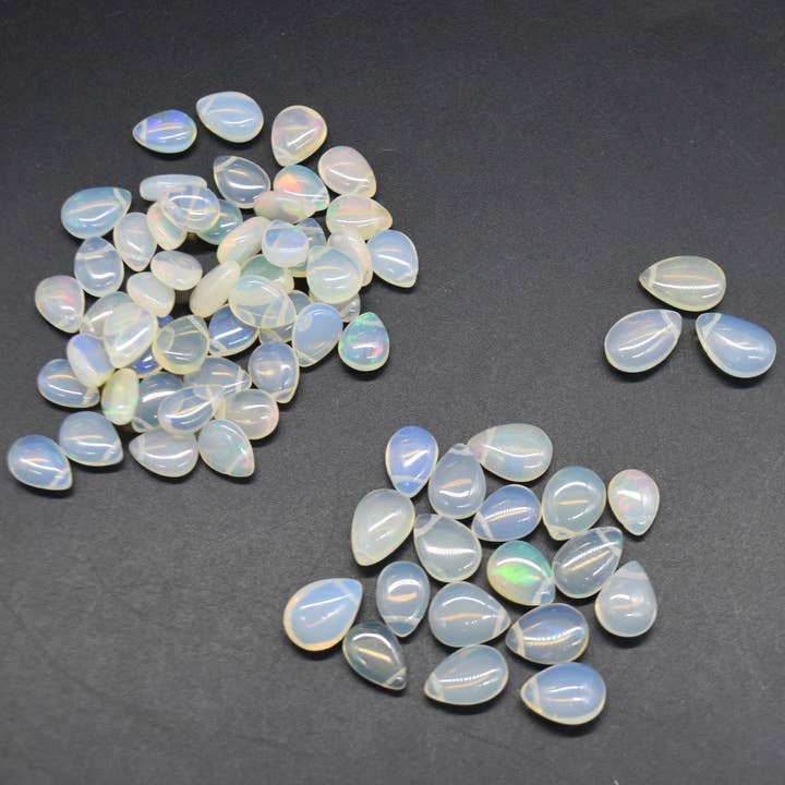 Ethiopian Welo Opal Teardrop Beads for Jewellery Making for wholesale by Oriental Direct Craft Supplies