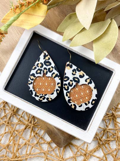 Leopard Pumpkin Teardrop Cutouts for wholesale by Anabelle+Oak