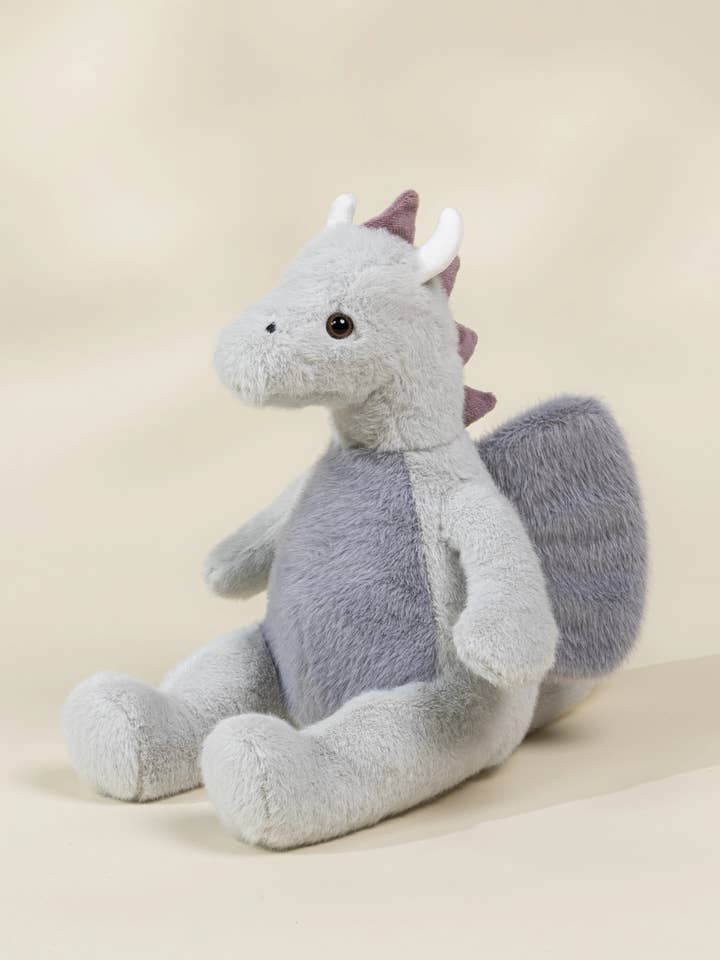 Dino Plush Toy - Grey Dragon for wholesale by Coco Village