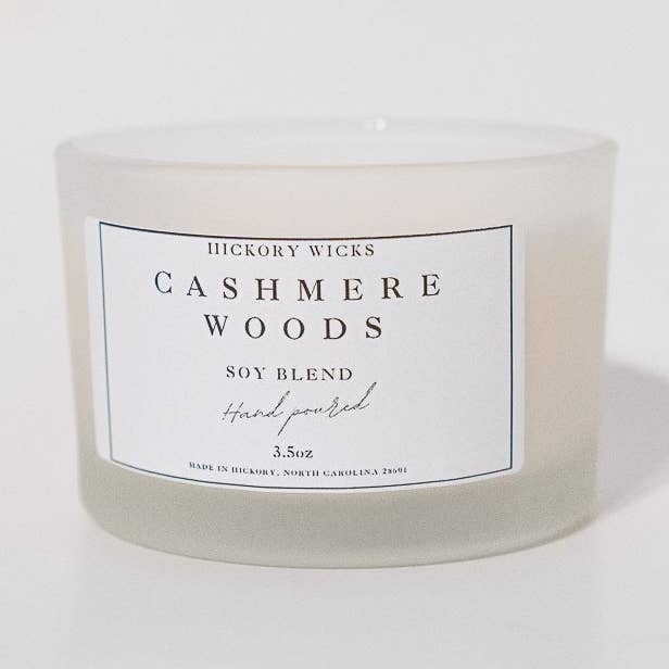 Cashmere Woods Mini Candle for wholesale by Hickory Wicks