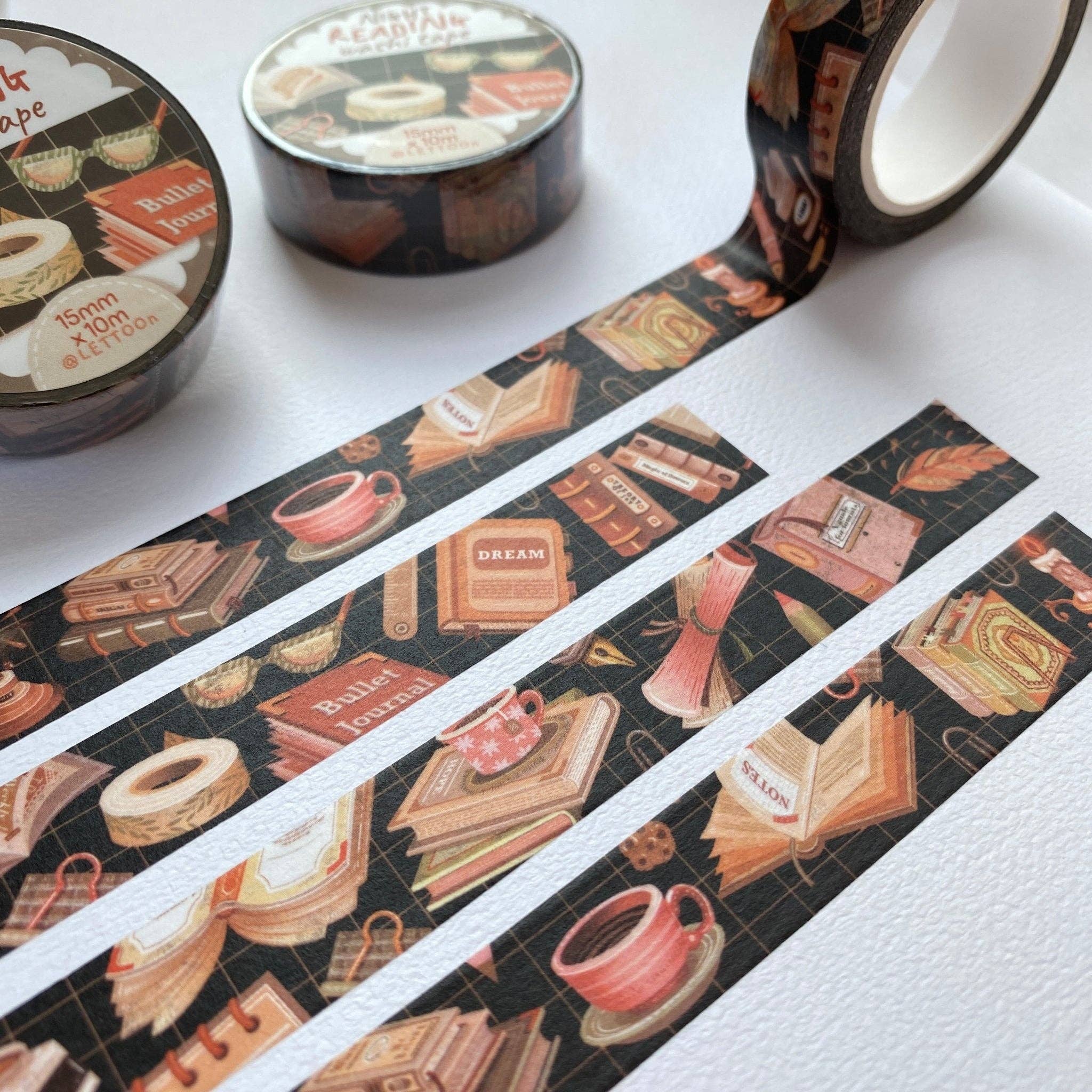 Lettoon – Großhandel Washi-Tape – Washi Tape – Tag- & Nachtlesen für Buchliebhaber7