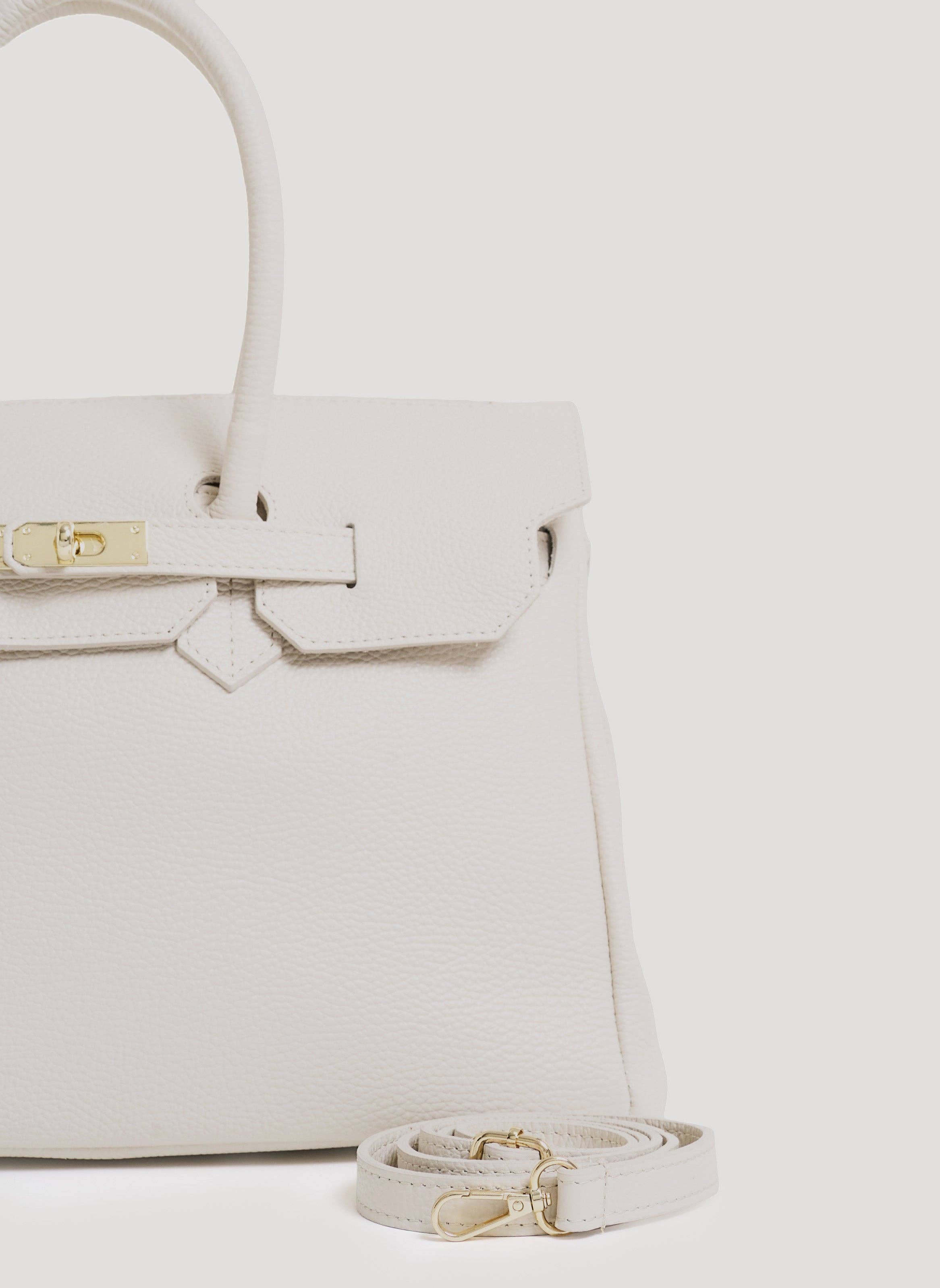 Prestige Milano - Wholesale Tote Bag - Women's - Borsa Elizabeth in Pelle Togo Crema4