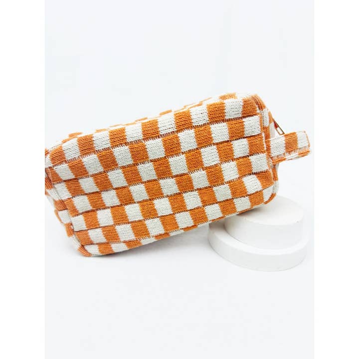 Love and Repeat - Wholesale Makeup/Cosmetic Bag - Famous Checker Cosmetic Bag with handle11