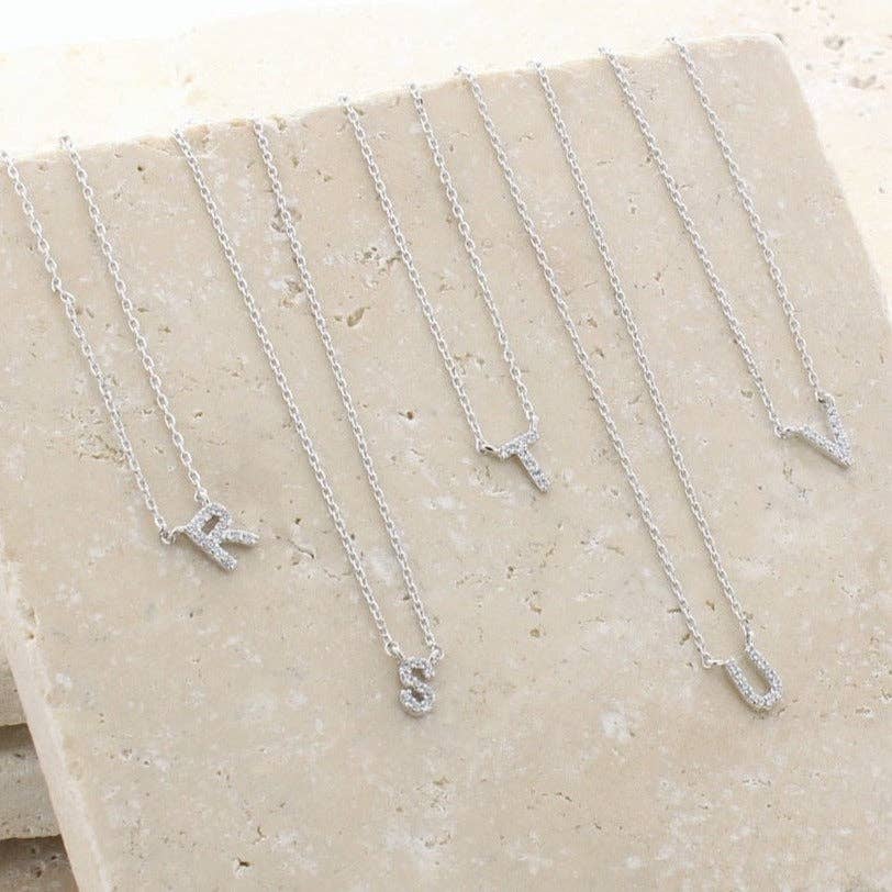 Bearfruit Jewelry - Wholesale Pendant/Charm Necklace - Crystal Initial Necklace5