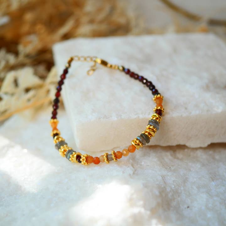 GINANDGER - Wholesale Beaded bracelet - BRACELET NIRNAAN GARNET5