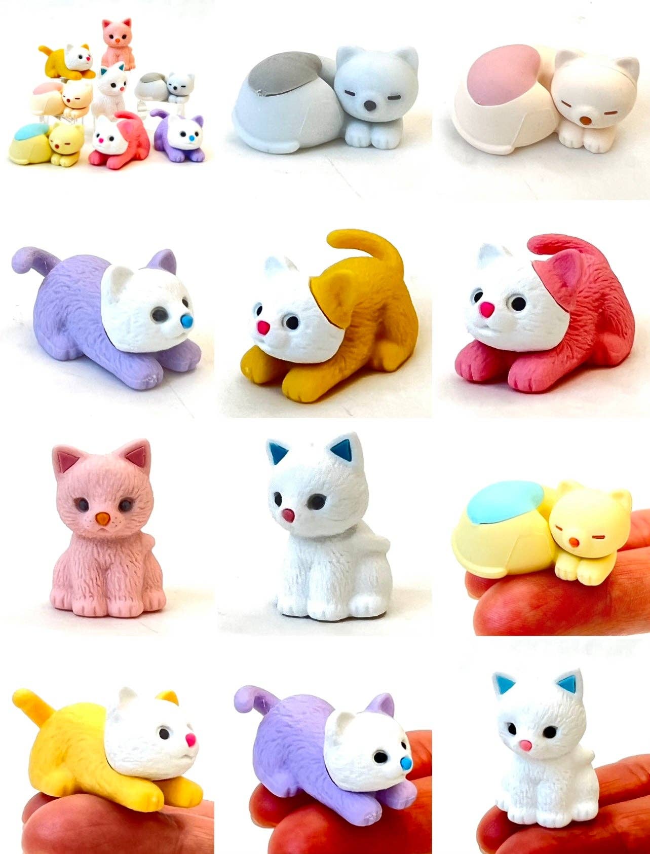 BCmini - Wholesale Eraser - 382691 Iwako Cat Pastel Eraser3