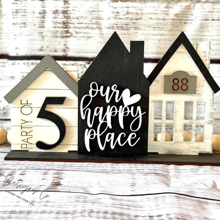 Udskiftelige stående huse (3) for engroshandel hos Swift Designs Co