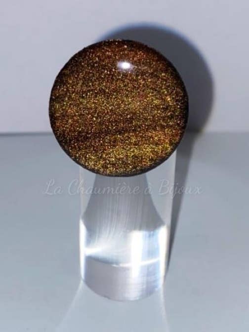 925 zilveren ring van „goudkleurig hout” (kopie) voor wholesale door La Chaumière à Bijoux