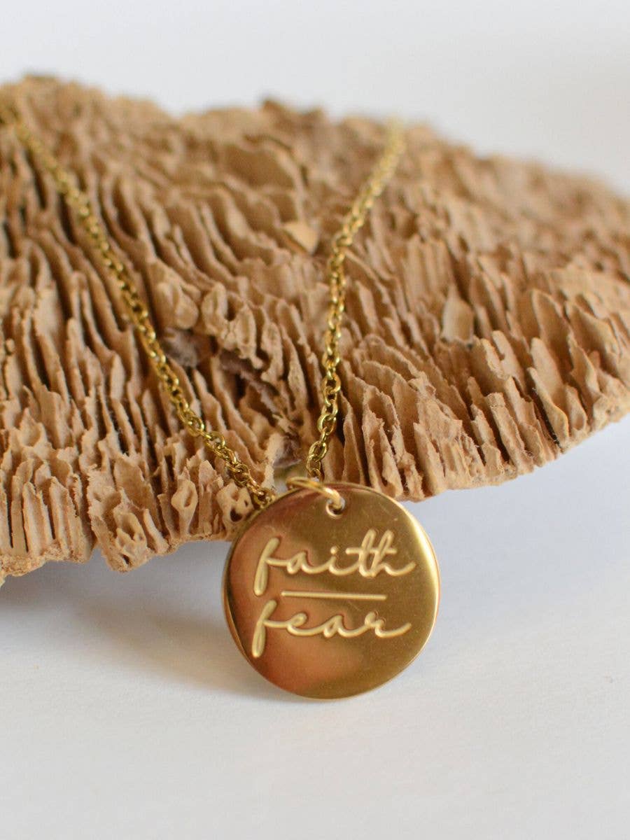 Two and Crew - Faith Based Jewelry & Gifts - Wholesale Pendant/Charm Necklace - Faith Over Fear Necklace – Christian Bible Scripture Jewelry7