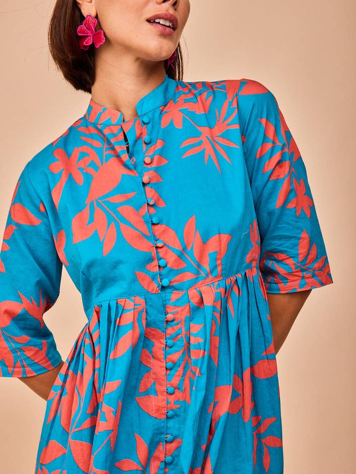 Aviles Leaves Dress for wholesale by Smile