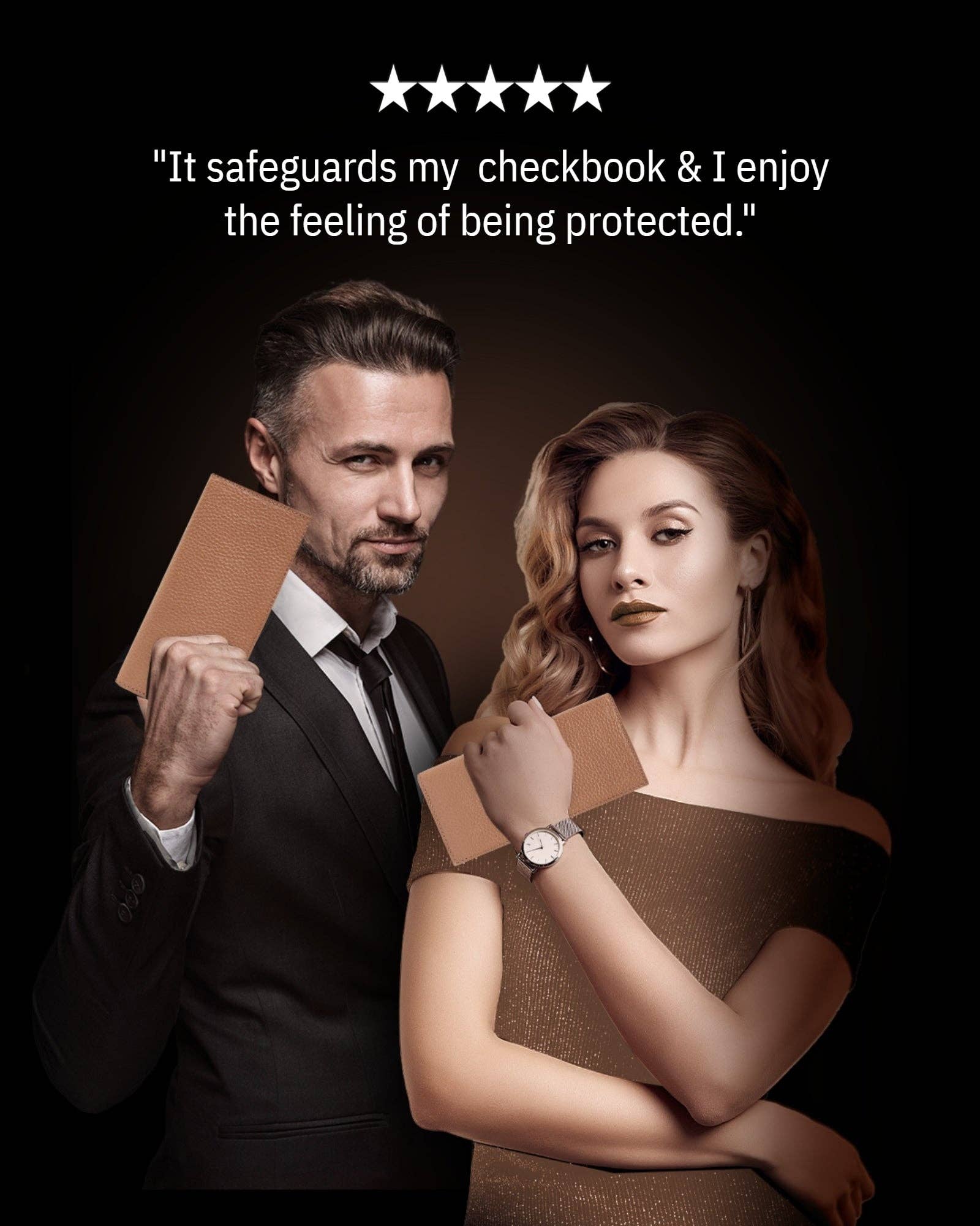 Access Denied Accessories - Wholesale Wallet - Unisex - Genuine Leather Checkbook Cover For Women &Men RFID Blocking58