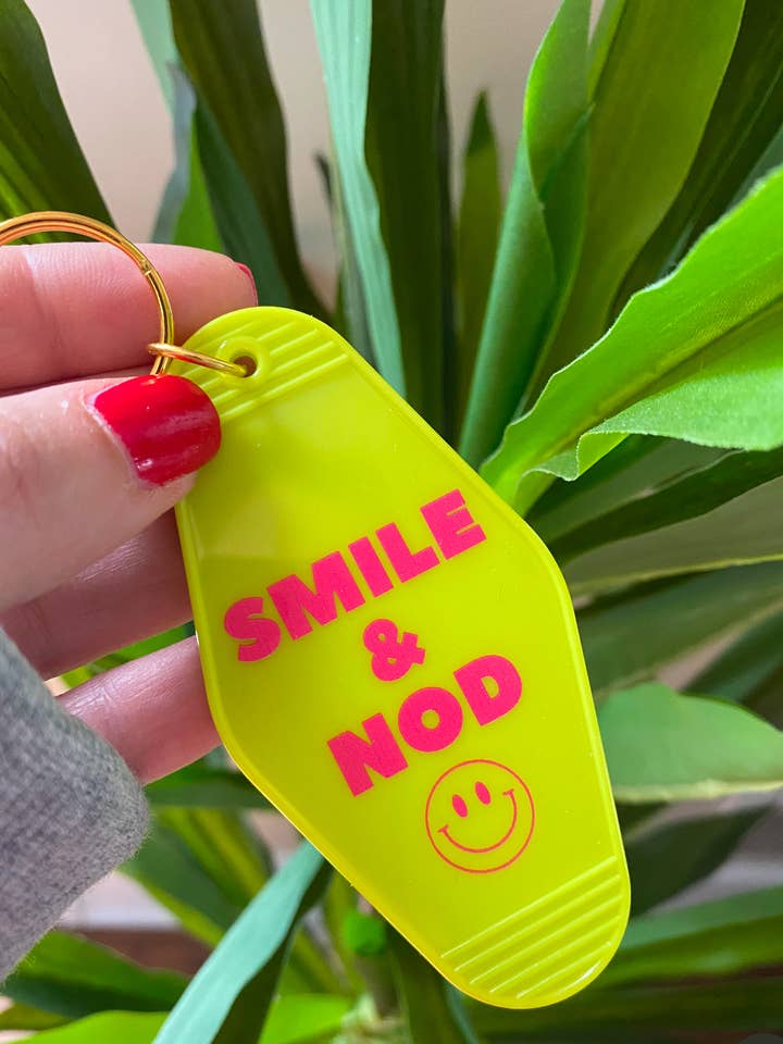 Motel Keychain - Mental Health Calm Mind for wholesale by The Giraffe’s Heart