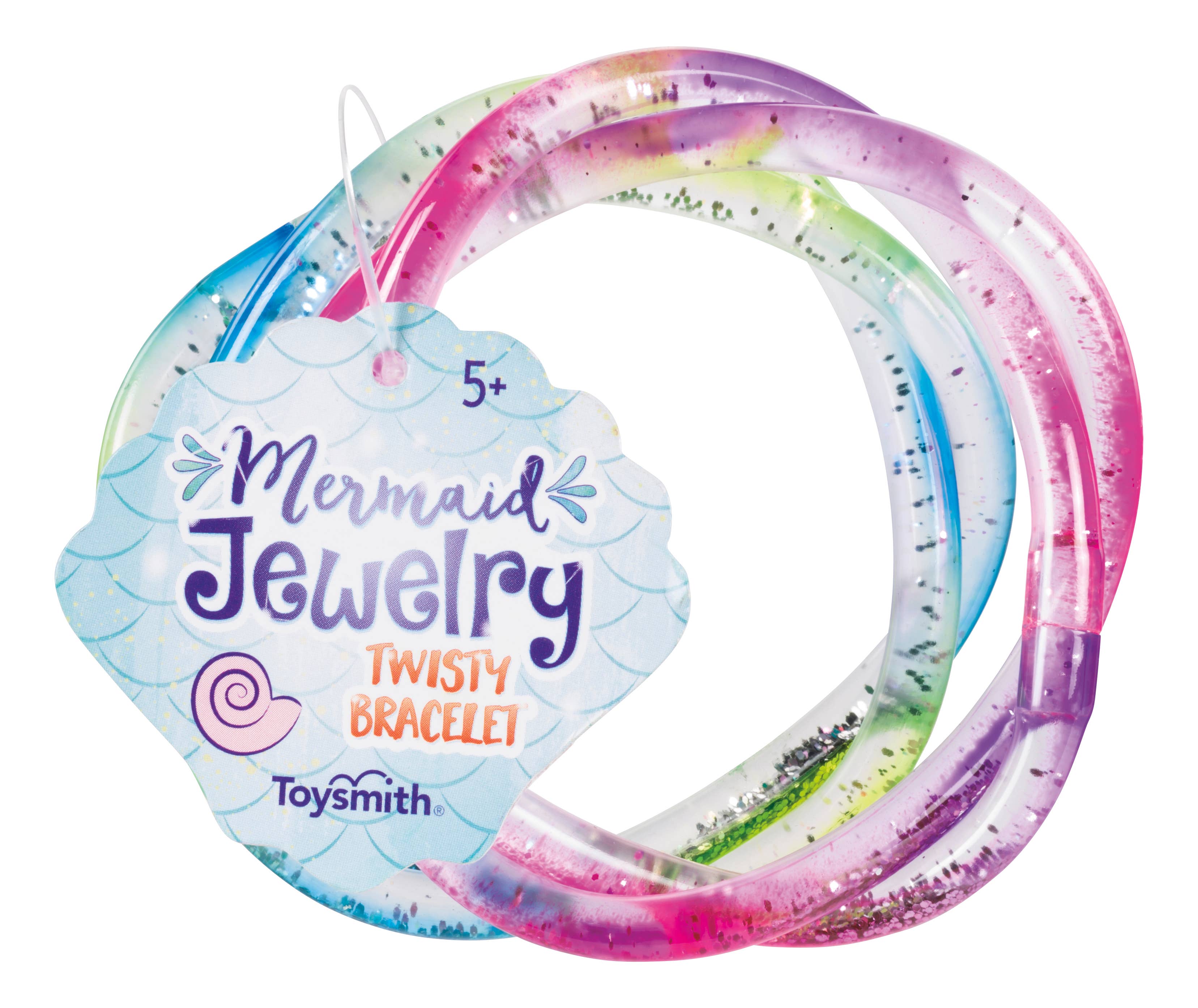 Toysmith - Wholesale Bangle Bracelet - Kids & Baby - Mermaid Twisty Bracelets, 2-Piece Set, Assorted1