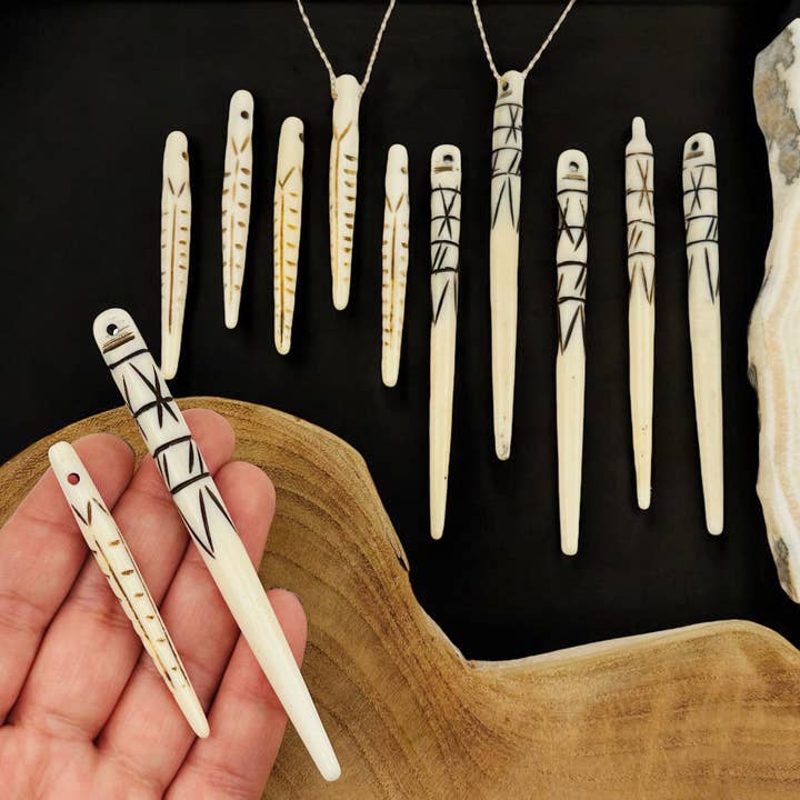 White Bone Spike Pendant and other Purchase Wholesale animal bones. Free Returns & Net 60 Terms on Faire trending on Faire.