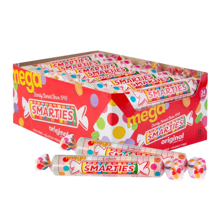 Smarties Mega Roll 2.25oz - 24ct for wholesale by I Got Your Candy