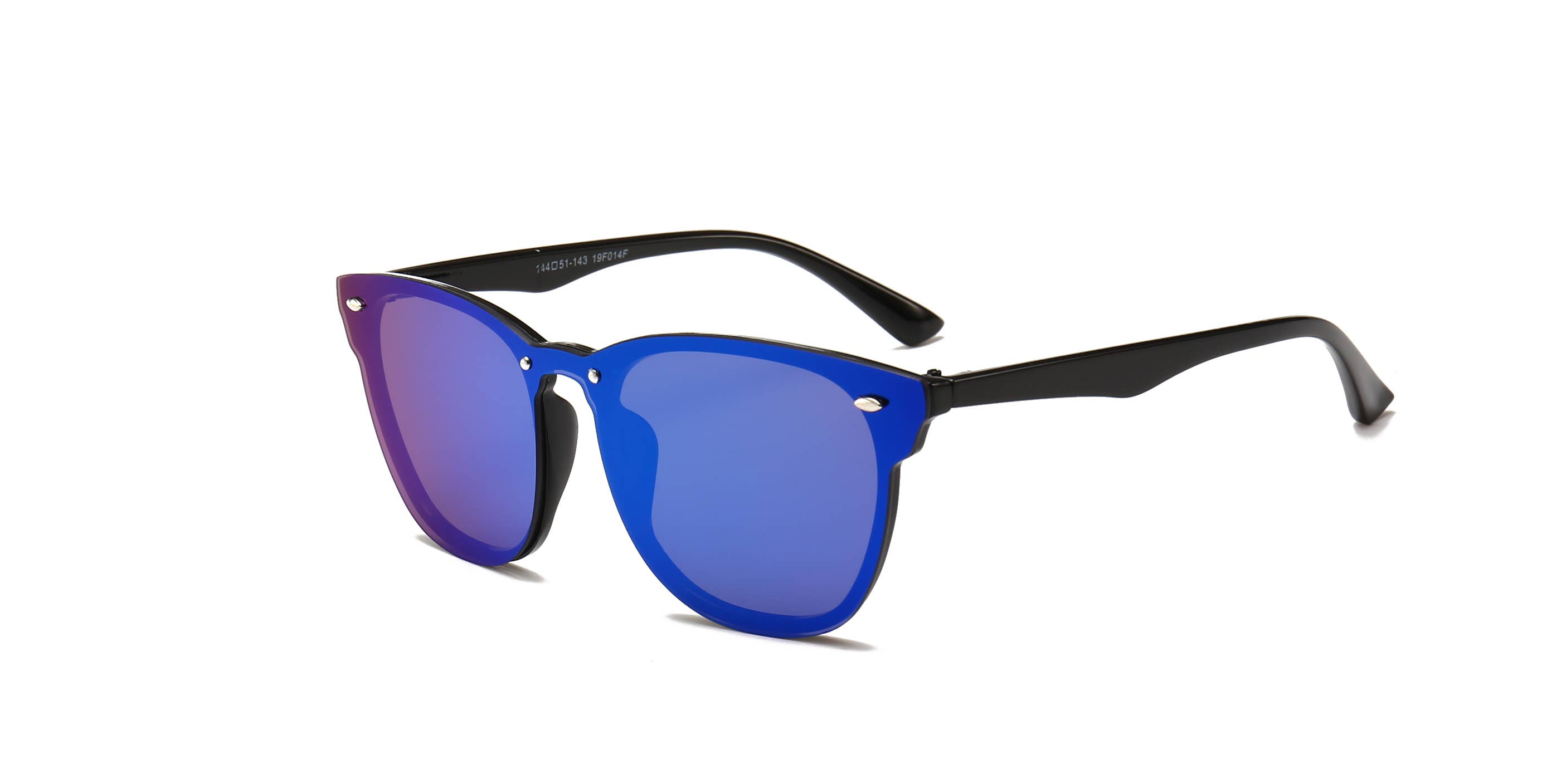 Trio Trading - Wholesale Sunglasses - Unisex - Unisex One Piece Mirrored Lens Sunglasses Assorted 12 Pack2