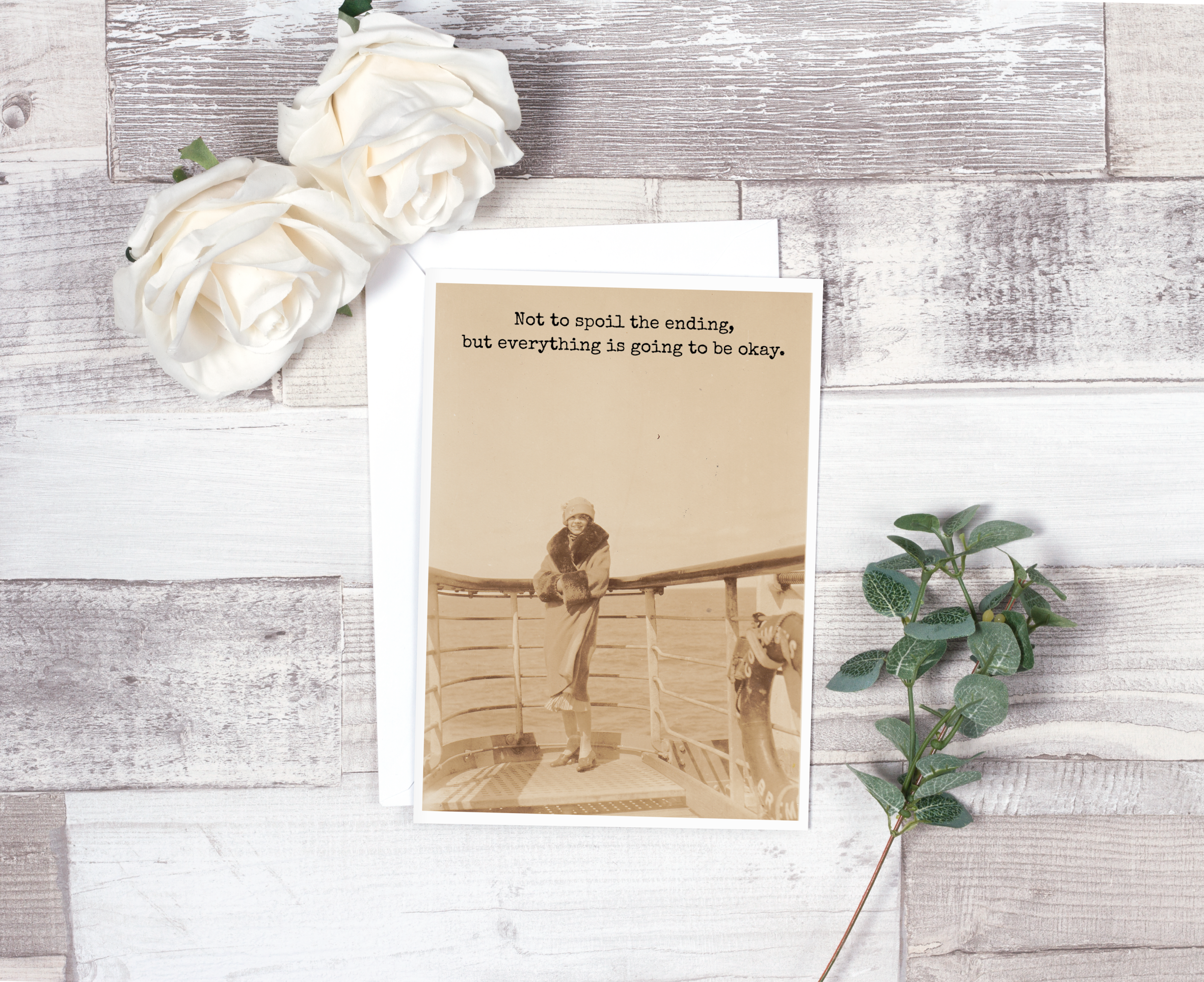Raven's Rest Studio - Vendita all'ingrosso Biglietti di incoraggiamento - Non per rovinare il finale, ma andrà tutto bene.2