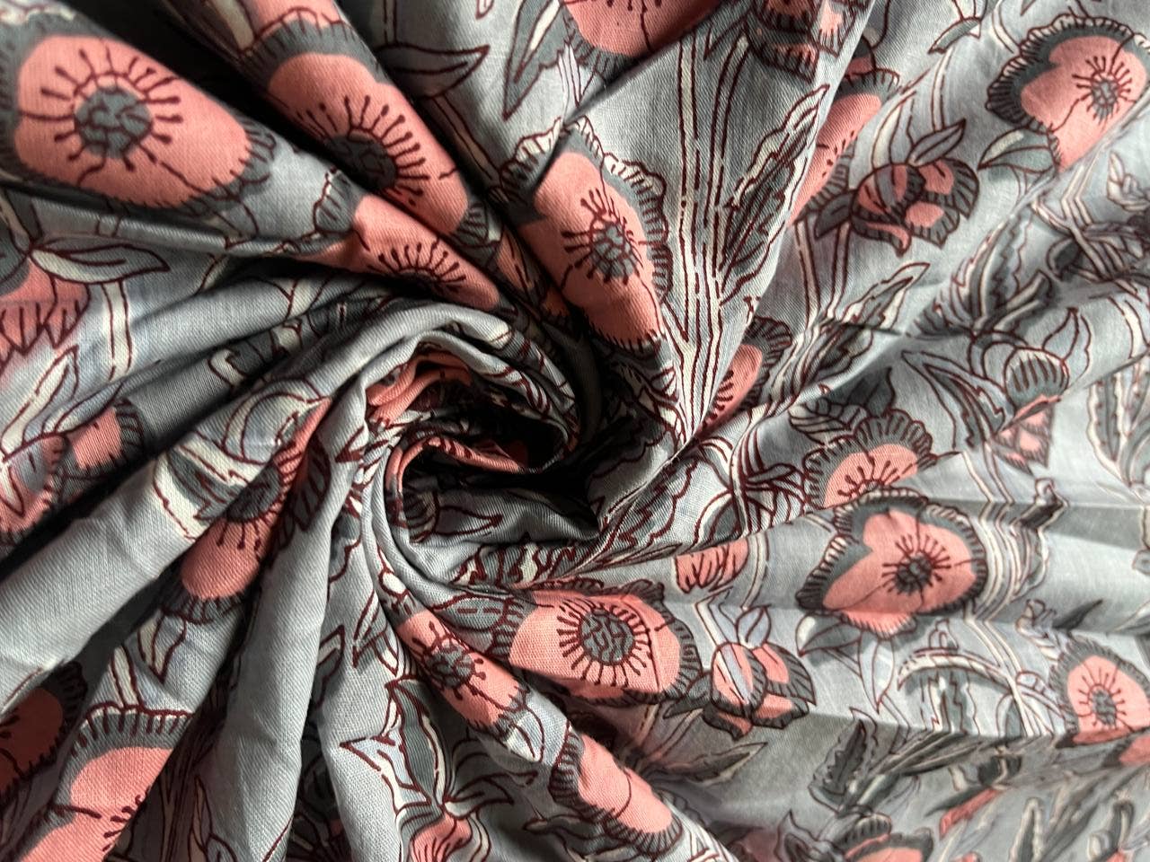 Bhawana Handicrafts - Vente Peintures pour tissu - Beau tissu imprimé à la main en coton, tissus indiens3