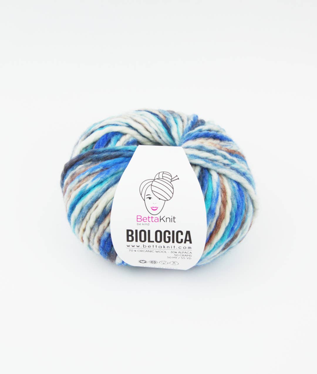 BettaKnit - Wholesale Yarn - Biologica Print - 70% Organic Wool 30% Alpaca Yarn2
